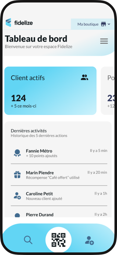 Aperçu mobile Fidelize
